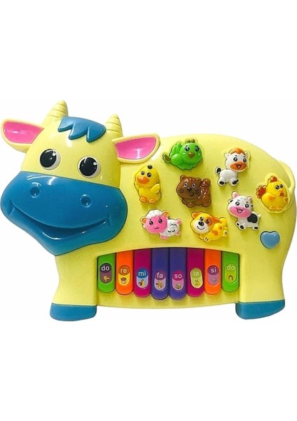 Pilli Işıklı Şarkılı Soru Cevaplı Türkçe Hayvan Sesli Çiftlik Hayvanlı Inekli Piyano modelleri