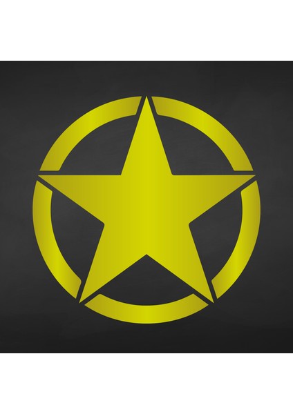 Army Star Yıldız Sticker Yıldız Oto Sticker Yıldız Araç Sticker