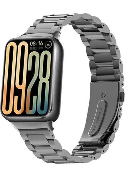 Xiaomi Redmi Watch 4/mi Band 8 Pro/mi Band 9 Pro Uyumlu Paslanmaz Çelik Ayarlanabilir Kordon