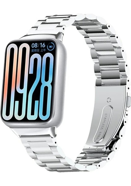 Xiaomi Redmi Watch 4/mi Band 8 Pro/mi Band 9 Pro Uyumlu Paslanmaz Çelik Ayarlanabilir Kordon