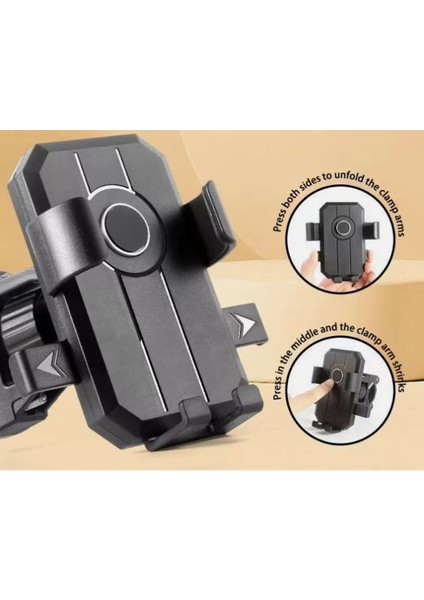 Motosiklet Bisiklet Atv Scooter Cep Telefonu Tutucu Tüm Telefonlar Için Evrensel Telefon Tutucu fırsatları