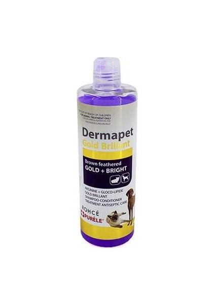 Dermapet Dermatolojik Kahverengi Kedi ve Köpek Şampuanı 450 ml