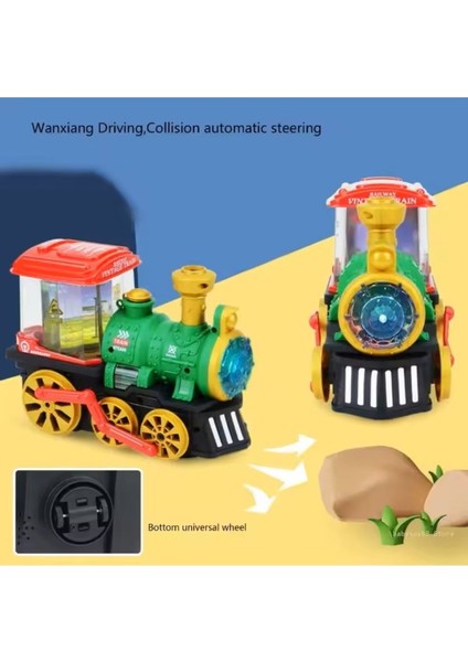 Işıklı ve Sesli Çarp Dön Özellikli Oyuncak Tren Eğitici Oyuncak