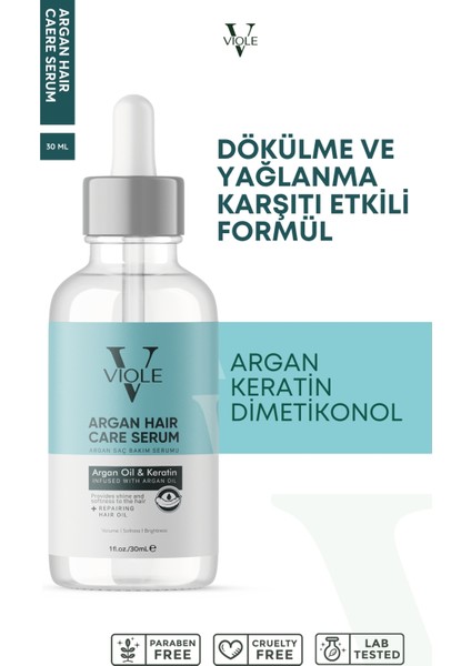 Şampuan, Saç Bakım Kremi ve Argan Saç Serumu 3 Lü Set