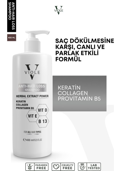 Saç Keratin Şampuan 400 ml