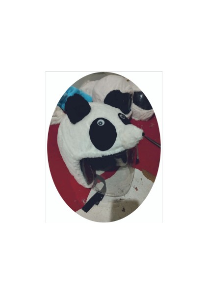 Açık Kask Kılıfı Panda Kaskmanıa.