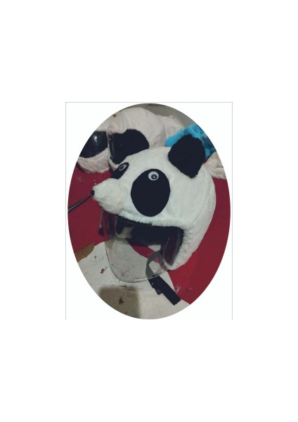 Açık Kask Kılıfı Panda Kaskmanıa.