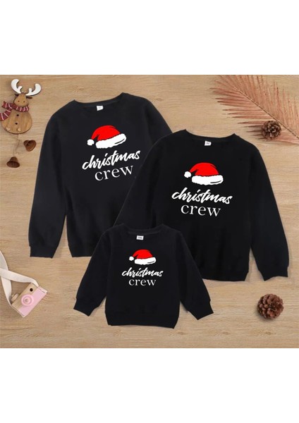 Özel Tasarım Crew Christmas Baskılı Yılbaşı Aile Kombini Sweatshırt.1 Adet Fiyatıdır