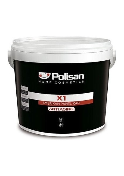 Siyah Renk X1 Amerikan Panel Kapı Boyası 2,5l
