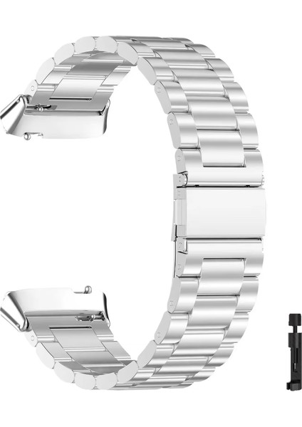 Xiaomi Redmi Watch 3 Active Tam Uyumlu Paslanmaz Çelik Ayarlanabilir Kordon