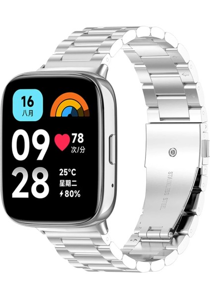 Xiaomi Redmi Watch 3 Active Tam Uyumlu Paslanmaz Çelik Ayarlanabilir Kordon modelleri