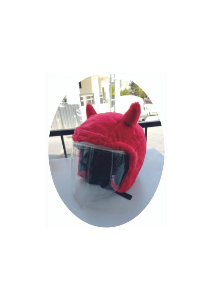 Açık Kask Kılıfı Red Devil Kaskmanıa.