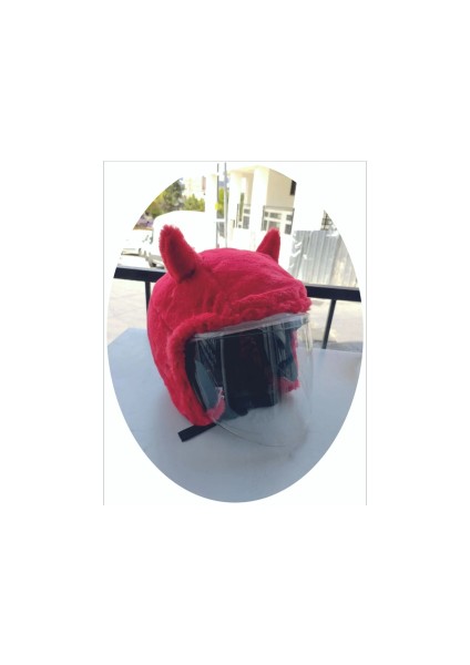 Açık Kask Kılıfı Red Devil Kaskmanıa.