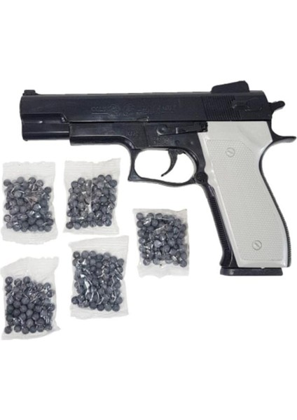 Boncuklu Tabanca Silah+ 5 Paket Boncuk 21 cm