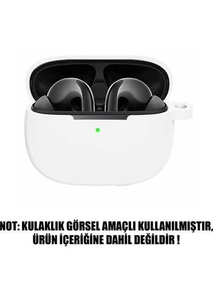 Xiaomi Flipbuds Pro Uyumlu Silikon Mat Kılıf + Kanca