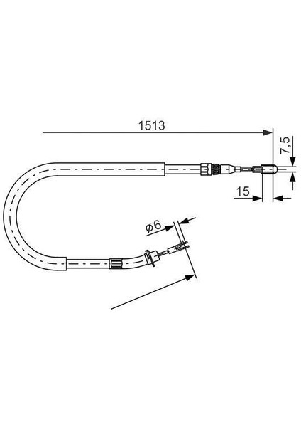 Fren Halatı Arka Mercedes Sprınter B901 B904 . Vw Lt 28-35-46