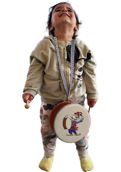 Ramazan_davulcusu Baskılı , Kırmızı , Gerçek Deri Çocuk Davulu modelleri