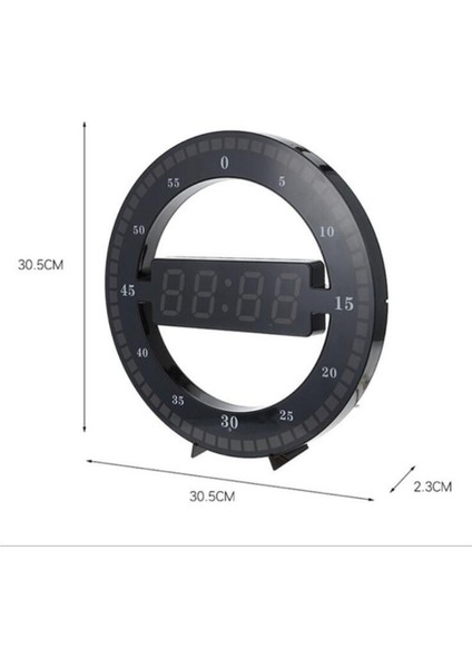 3D LED Dijital Elektronik Modern Duvar ve Masa Saati Tarih Derece