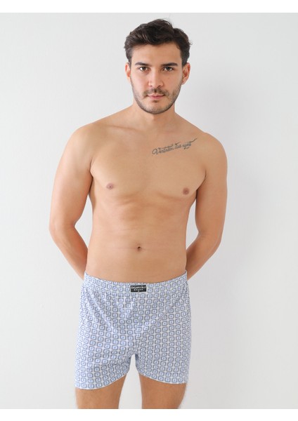 6'lı Çift Patlı Desenli Empirme Kumaş Düz Erkek Boxer fırsatları