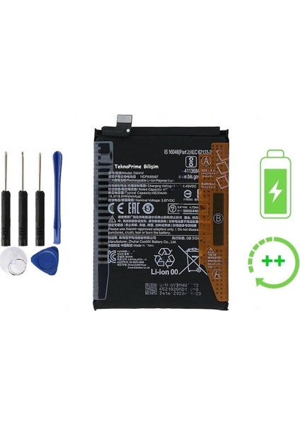 Xiaomi Mi 10T Lite 5g Ile Uyumlu Güclendirilmis Ithal Pil Batarya BM4W