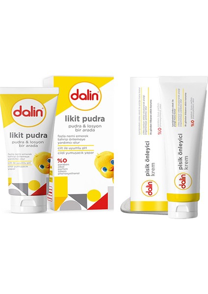 2'li Set -Pişik Kremi 100 ml ve Likit Pudra 100 ml