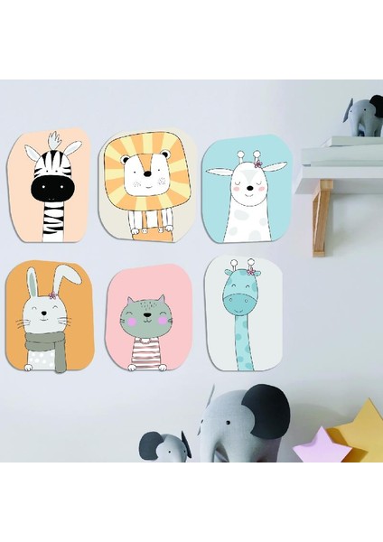 Safari Ahşap Set Bebek Çocuk Yatak Odası Ev Dekorasyon Model 006