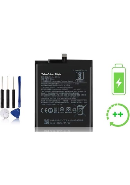 Xiaomi Mi 9se Ile Uyumlu Güclendirilmis Ithal Pil Batarya BM3M