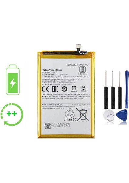 Xiaomi Redmi 9t Ile Uyumlu Güclendirilmiş Ithal Pil Batarya BN56