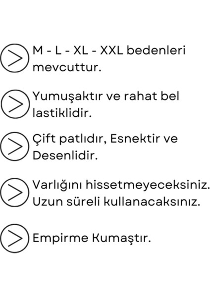 6'lı Çift Patlı Desenli Empirme Kumaş Düz Erkek Boxer