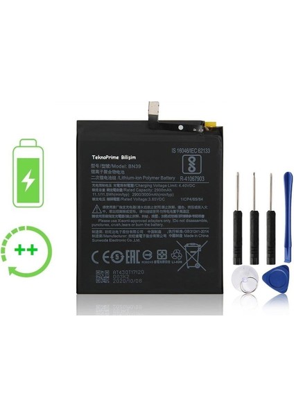 Xiaomi Mi Play Ile Uyumlu Güclendirilmis Ithal Pil Batarya BN39