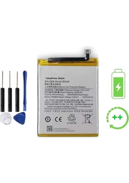 Xiaomi Redmi 7A Ile Uyumlu Güclendirilmiş Ithal Pil Batarya BN49