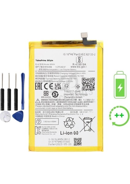 Xiaomi Redmi 12C Ile Uyumlu Güclendirilmiş Ithal Pil Batarya BN5K