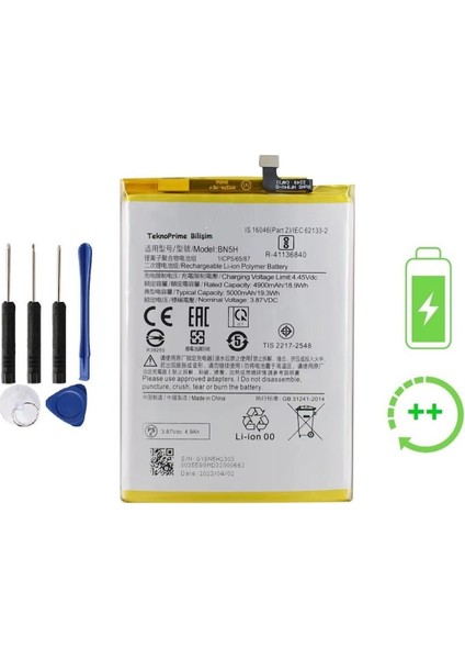 Poco M5 Ile Uyumlu Güclendirilmiş Ithal Pil Batarya BN5H