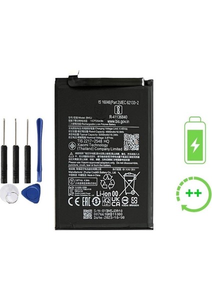 Poco X5 5g Ile Uyumlu Güclendirilmiş Ithal Pil Batarya BN5J