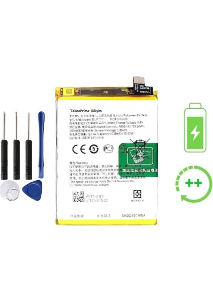 Oppo Reno Z Ile Uyumlu Güclendirilmis Ithal Pil Batarya BLP717