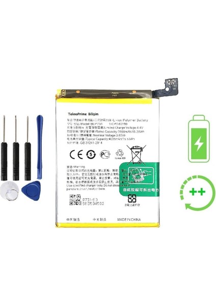 Realme 5 Pro Ile Uyumlu Güclendirilmis Ithal Pil Batarya BLP731