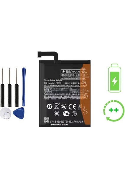 Xiaomi Mi 6 Ile Uyumlu Güclendirilmis Ithal Pil Batarya BM39