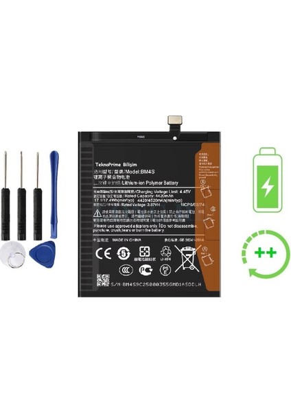 Xiaomi Redmi 10X 5g Ile Uyumlu Güclendirilmiş Ithal Pil Batarya BM4S