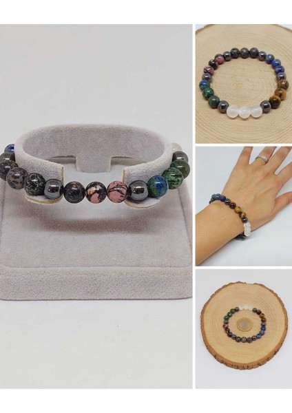 Boğa Burcu Doğal Taş 8mm Unisex Bileklik (55748)