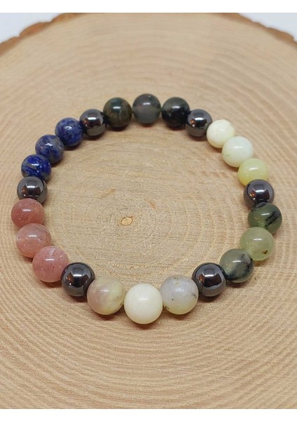 Terazi Burcu Doğal Taş 8mm Unisex Bileklik (55738) indirimleri