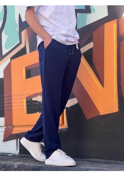 Yeni Sezon Rahat Kalıp Esnek Kumaş Beli Lastikli Baggy Jogger Pantolon fiyatları