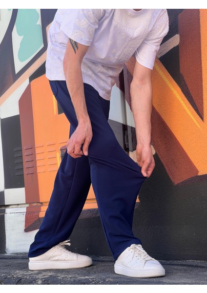 Yeni Sezon Rahat Kalıp Esnek Kumaş Beli Lastikli Baggy Jogger Pantolon fırsatları