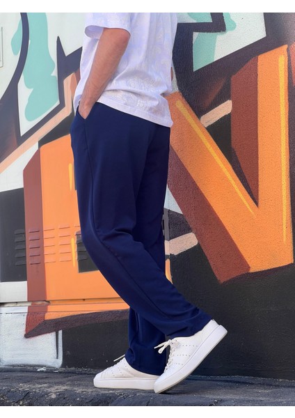 Yeni Sezon Rahat Kalıp Esnek Kumaş Beli Lastikli Baggy Jogger Pantolon indirimleri