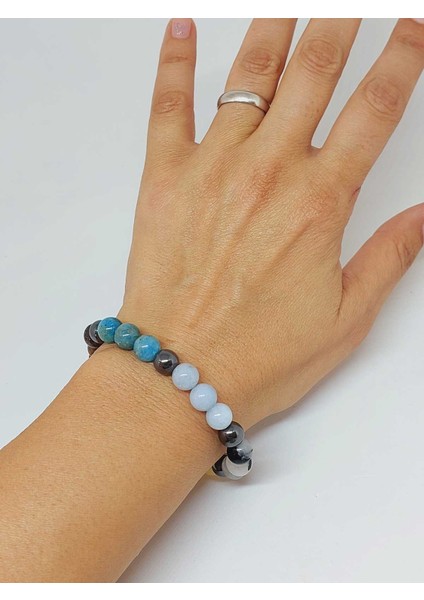 İkizler Burcu Doğal Taş 8mm Unisex Bileklik (55746) modelleri