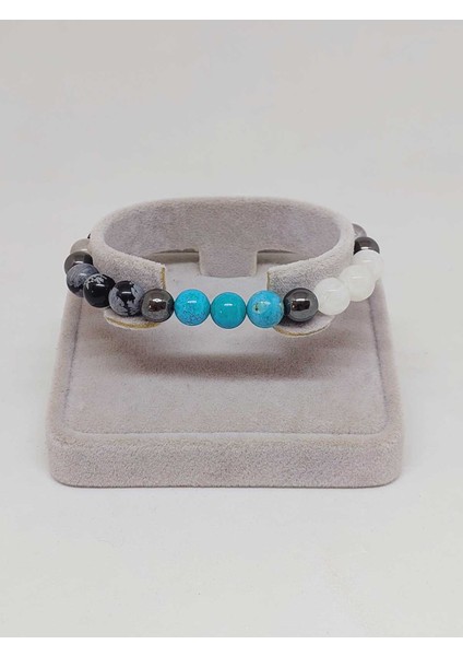 Akrep Burcu Doğal Taş 8mm Unisex Bileklik (55736) fiyatları