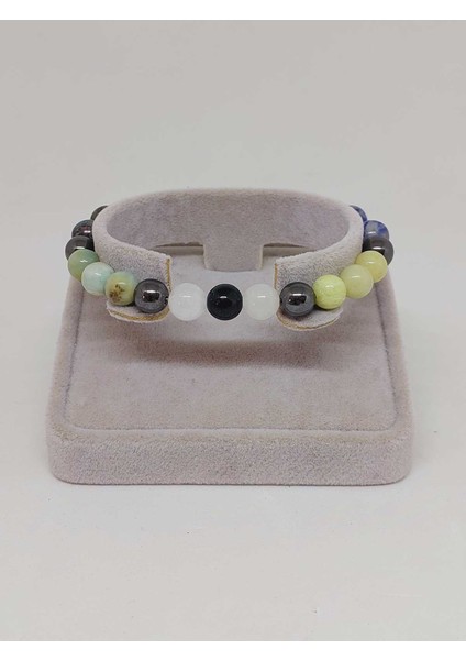 Başak Burcu Doğal Taş 8mm Unisex Bileklik (55740) modelleri
