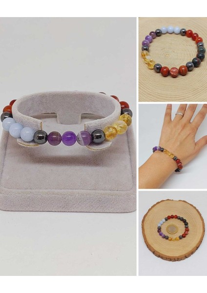 Koç Burcu Doğal Taş 8mm Unisex Bileklik (55750)