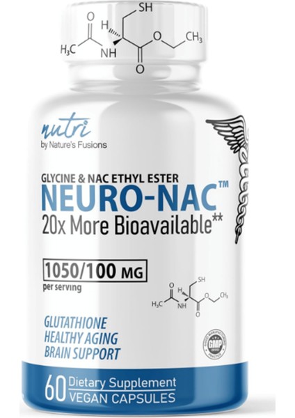 Nature's Fusions Neuro Nac Supplement N-Acetyl Cysteine Ethyl Ester 60 Capsul