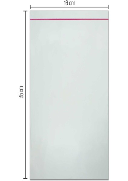 16*35 Bantlı OPP (Parlak-Şeffaf) Jelatin 100 Adet