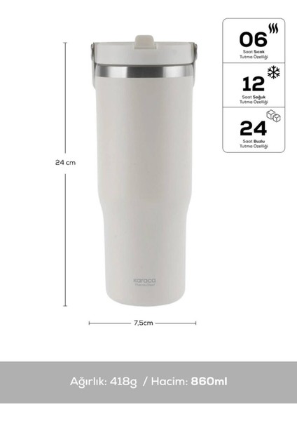 Star Ice Çelik Sızdırmaz Termos 860 ml Bej fiyatları